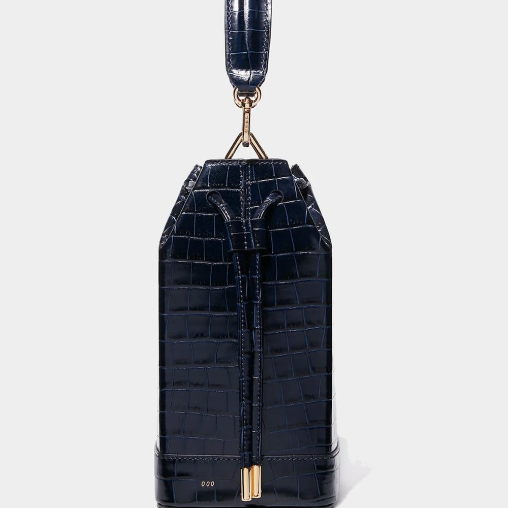 RSVP Milk Man Purse - Navy Croc